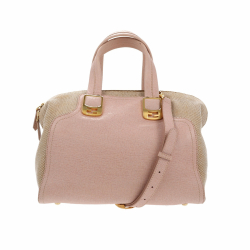 Fendi Chameleon Handbag in Pink Leather