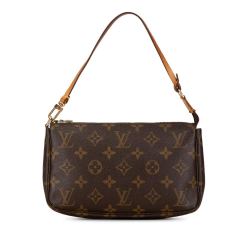 Louis Vuitton B Louis Vuitton Brown Monogram Canvas Canvas Monogram Pochette Accessoires France