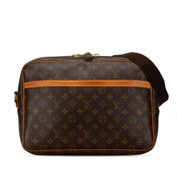 Louis Vuitton AB Louis Vuitton Brown Monogram Canvas Canvas Monogram Reporter GM France