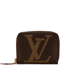 Louis Vuitton B Louis Vuitton Brown Monogram Canvas Canvas Monogram Giant Zippy Coin Purse France