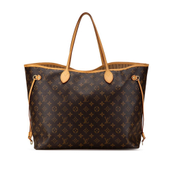 Louis Vuitton B Louis Vuitton Brown Monogram Canvas Canvas Monogram Neverfull GM France