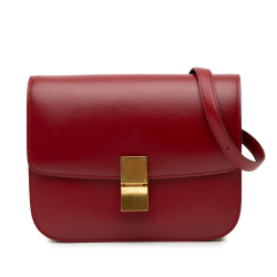 Celine B Celine Red Calf Leather Medium skin Classic Box Italy