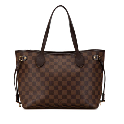 Louis Vuitton B Louis Vuitton Brown Damier Canvas Canvas Damier Ebene Neverfull PM France