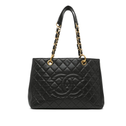 Chanel B Chanel Black Caviar Leather Leather Caviar Grand Shopping Tote Italy