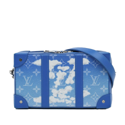 Louis Vuitton AB Louis Vuitton Blue Monogram Canvas Canvas Monogram Clouds Soft Trunk Wallet France