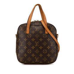 Louis Vuitton B Louis Vuitton Brown Monogram Canvas Canvas Monogram Spontini France