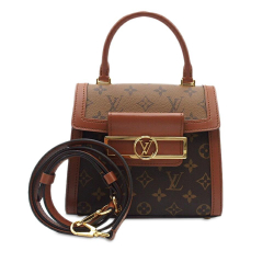 Louis Vuitton B Louis Vuitton Brown Monogram Canvas Canvas Monogram Reverse Dauphine Capital France