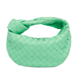 Bottega Veneta B Bottega Veneta Green Lambskin Leather Leather Mini Intrecciato Jodie Italy