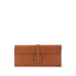 Hermès AB Hermès Brown Calf Leather Swift Jige Elan 35 France