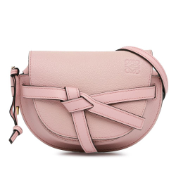 Loewe B LOEWE Pink Light Pink Calf Leather Small Gate Crossbody Spain