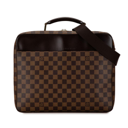 Louis Vuitton B Louis Vuitton Brown Damier Canvas Canvas Damier Ebene Porte Ordinateur Sabana France