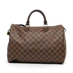 Louis Vuitton B Louis Vuitton Brown Damier Canvas Canvas Damier Ebene Speedy 35 France