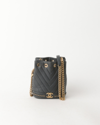 Chanel Chevron Bucket Bag