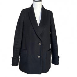 Sézane black court coat