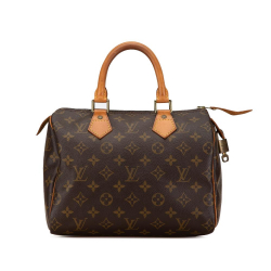 Louis Vuitton B Louis Vuitton Brown Monogram Canvas Canvas Monogram Speedy 25 France