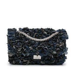 Chanel AB Chanel Blue Denim Denim Fabric Reissue Camellia Shoulder Bag France