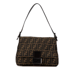 Fendi B Fendi Brown Canvas Fabric Zucca Mamma Forever Italy