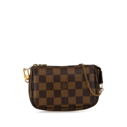 Louis Vuitton B Louis Vuitton Brown Damier Canvas Canvas Damier Ebene Mini Pochette Accessoires France