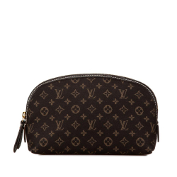 Louis Vuitton AB Louis Vuitton Brown Dark Brown Monogram Canvas Canvas Monogram Mini Lin Cosmetic Pouch Spain