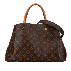 Louis Vuitton B Louis Vuitton Brown Monogram Canvas Canvas Monogram Montaigne MM Spain