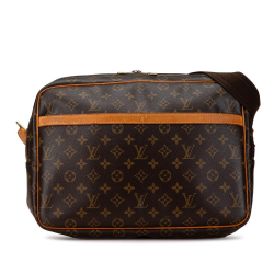 Louis Vuitton B Louis Vuitton Brown Monogram Canvas Canvas Monogram Reporter GM France