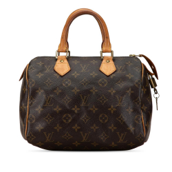 Louis Vuitton AB Louis Vuitton Brown Monogram Canvas Canvas Monogram Speedy 25 France