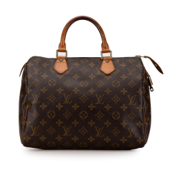 Louis Vuitton B Louis Vuitton Brown Monogram Canvas Canvas Monogram Speedy 30 France