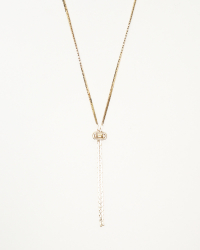 Christian Dior Lariat Gold-toned Necklace