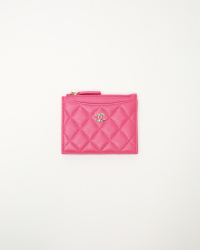 Chanel Caviar Classic Zipped Card Holder