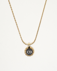 Christian Dior Twist Logo Necklace