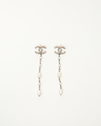 Chanel Coco Pearl Swing Earrings