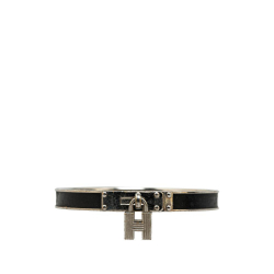 Hermès AB Hermès Black Palladium Metal Plated Kelly H Lock Bangle France