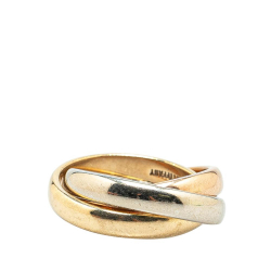 Tiffany & Co B Tiffany Gold Yellow Gold Metal Tricolor 14K Gold Classic Trinity Ring France