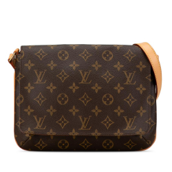 Louis Vuitton AB Louis Vuitton Brown Monogram Canvas Canvas Monogram Musette Tango Short Strap France