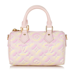 Louis Vuitton A Louis Vuitton Pink Light Pink Monogram Empreinte Leather Summer Stardust Nano Speedy France