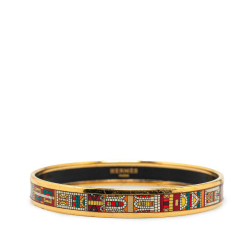 Hermès B Hermès Red Enamel Other Narrow Mosaic Bangle 70 Austria