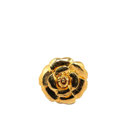 Chanel B Chanel Gold Gold Plated Metal Camellia Brooch France