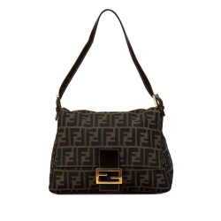 Fendi B Fendi Brown Canvas Fabric Zucca Mamma Forever Italy