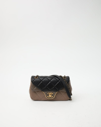 Chanel Tri-Color Double Flap Bag