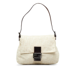 Fendi B Fendi Brown Light Beige Canvas Fabric Zucca Mamma Forever Italy