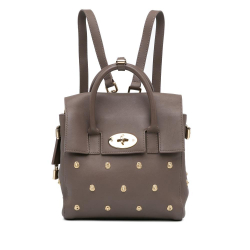 Mulberry B Mulberry Brown Taupe Calf Leather Mini skin Cara Delevingne Rivet Backpack United Kingdom