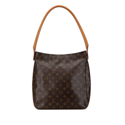 Louis Vuitton B Louis Vuitton Brown Monogram Canvas Canvas Monogram Looping GM France