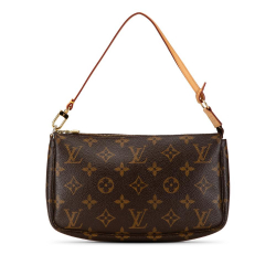 Louis Vuitton B Louis Vuitton Brown Monogram Canvas Canvas Monogram Pochette Accessoires France