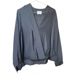 Claudie Pierlot Blouse iconique noire soie