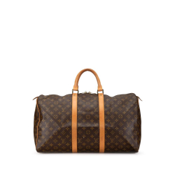 Louis Vuitton B Louis Vuitton Brown Monogram Canvas Canvas Monogram Keepall 50 France