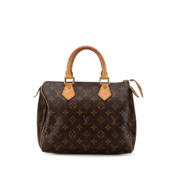 Louis Vuitton B Louis Vuitton Brown Monogram Canvas Canvas Monogram Speedy 25 France