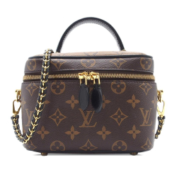 Louis Vuitton AB Louis Vuitton Brown Monogram Canvas Canvas Monogram Reverse Vanity PM France