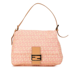 Fendi B Fendi Pink Canvas Fabric Zucchino Mamma Forever Italy