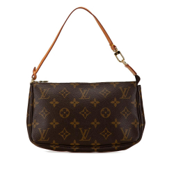 Louis Vuitton B Louis Vuitton Brown Monogram Canvas Canvas Monogram Pochette Accessoires France