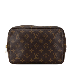 Louis Vuitton AB Louis Vuitton Brown Monogram Canvas Canvas Monogram Trousse Toilette 23 France